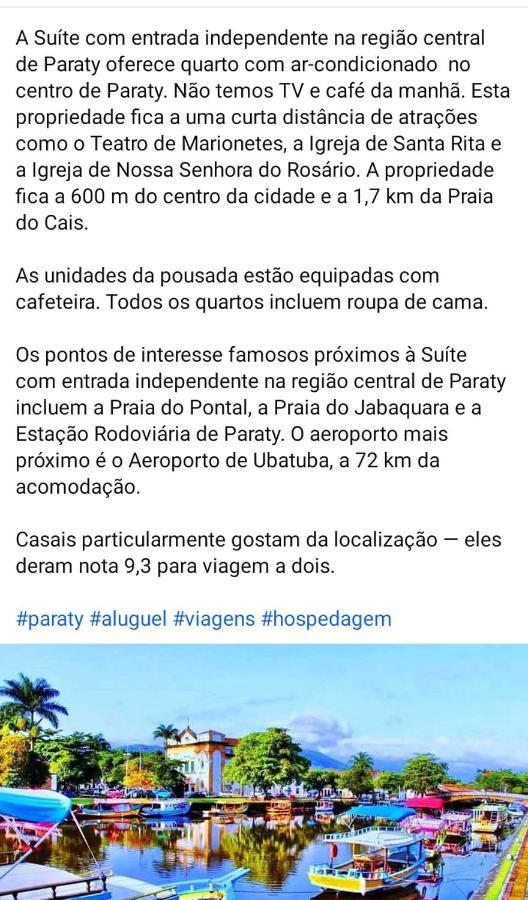 Suite Simples Com Entrada Independente Na Regiao Central De ปาราตี ภายนอก รูปภาพ
